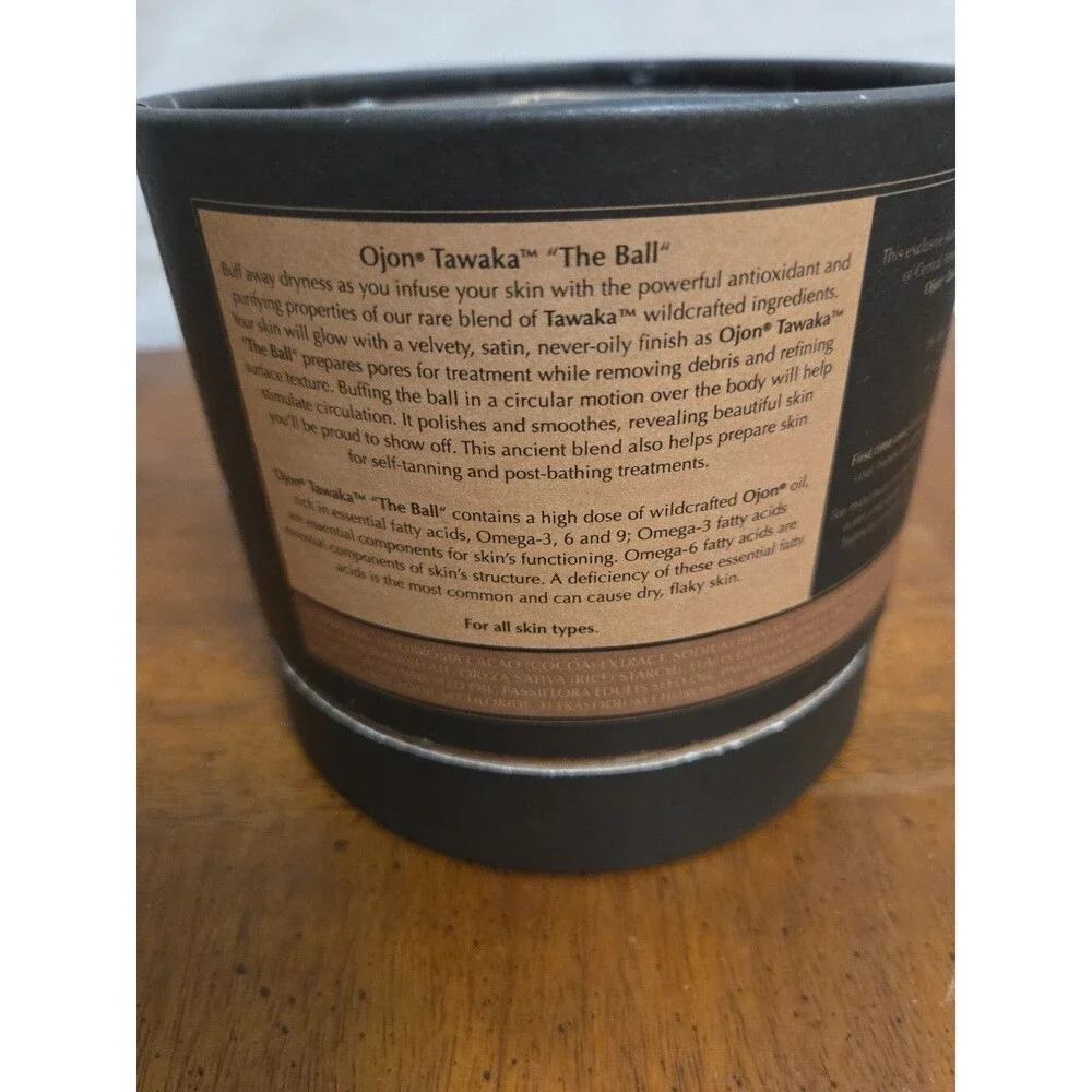 Ojon Tawaka Ancient Tribal Ball Full Body Cleansing Scrub with Wooden Bowl